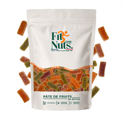 Pâte de Fruits en Bâton – Collation Fruitée, Pratique & Énergétique
