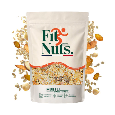 Un muesli fruité, complet et gourmand, pensé pour l’énergie quotidienne, la satiété et le plaisir naturel.