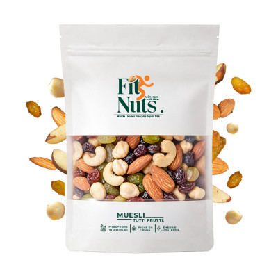 Un muesli fruité, complet et gourmand, pensé pour l’énergie quotidienne, la satiété et le plaisir naturel.